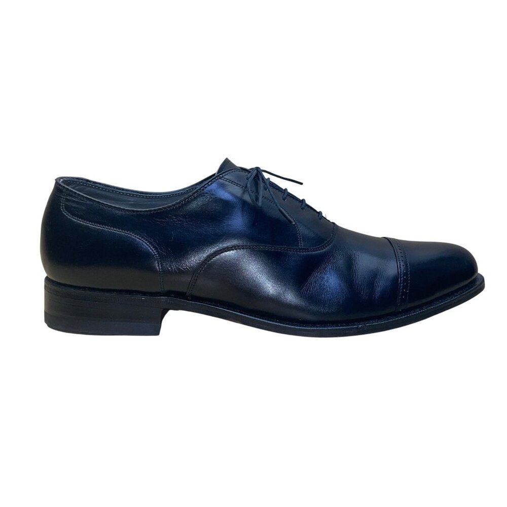 FootJoy Men’s Black Leather Oxford Cap Toe Classic Dress Shoes Size 10.5C